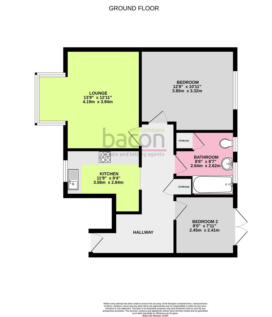 Floor Plan | Flat | Castle Court, Castle Road, Worthing, BN13 | For Sale